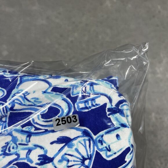 Lilly Pulitzer Dress Womens Medium Blue/White Ophelia Dress Get Trunky Pattern - Picture 13 of 13